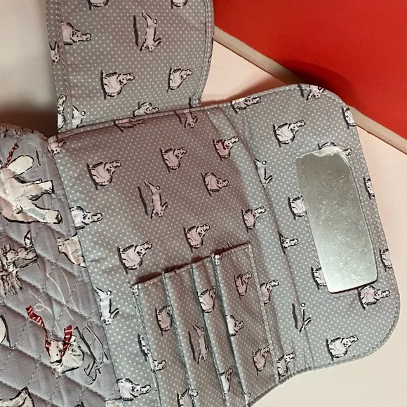 Vera Bradley Bears print cosmetic-brushes bag - Picture 4 of 10